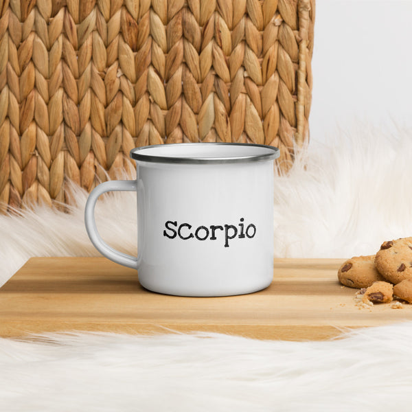 Scorpio Enamel Mug - The Beautiful Occasions